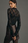 Thumbnail View 2: Hanky Panky Long-Sleeve Mock-Neck Signature Lace Bodysuit