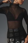 Thumbnail View 2: Hanky Panky Long-Sleeve Mock-Neck Lace Top