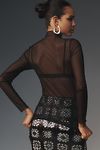 Thumbnail View 3: Hanky Panky Long-Sleeve Mock-Neck Lace Top