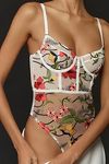 Thumbnail View 2: By Anthropologie Floral Mesh Bodysuit