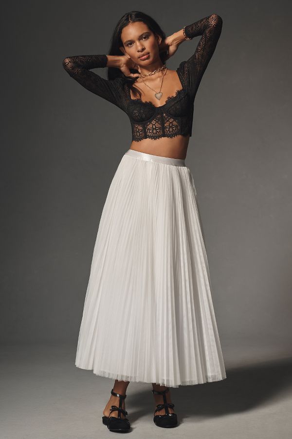 Slide View: 3: The Giselle Lace Bustier: Long-Sleeve Edition