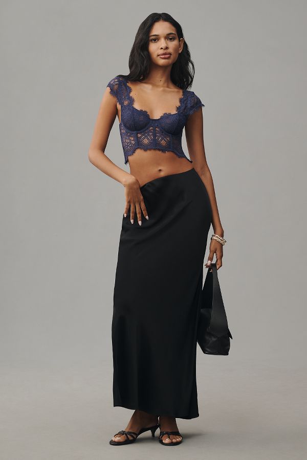 Slide View: 4: The Giselle Lace Bustier: Cap-Sleeve Edition