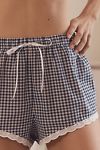 Thumbnail View 4: By Anthropologie Eyelet-Trim Gingham Shorts