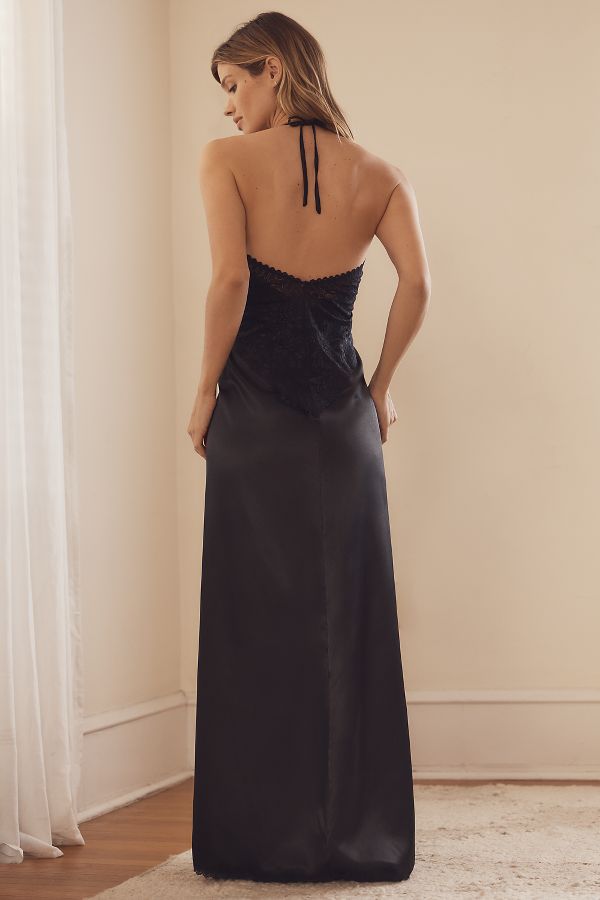 Slide View: 2: Mucci Serafina Maxi Slip Dress