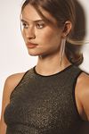 Thumbnail View 4: The Reegan Seamless Lurex Ribbed Cropped Tank