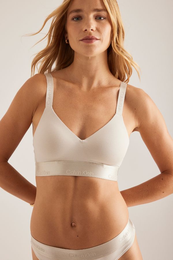 Slide View: 1: Bralette légèrement doublé Calvin Klein