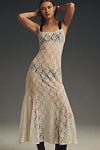 Thumbnail View 3: By Anthropologie Lace Godet Maxi Slip Dress