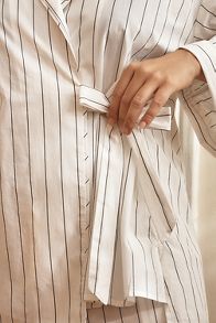 Slide View: 6: By Anthropologie Long-Sleeve Wrap Pajama Jacket