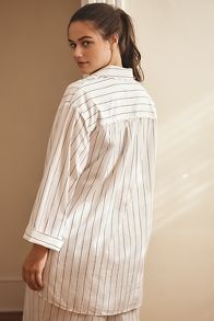 Slide View: 7: By Anthropologie Long-Sleeve Wrap Pajama Jacket