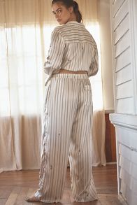 Slide View: 7: By Anthropologie Silky Bejeweled Pajama Bottoms