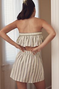 Slide View: 4: By Anthropologie Stripe Mix Boxer Skirt