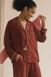 Thumbnail View 1: The Briar Piped Pajama Shirt: Long-Sleeve Edition