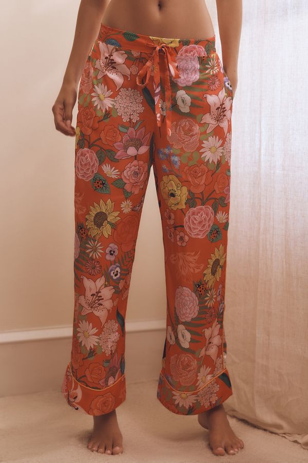 Slide View: 4: Karen Mabon Langarm-Sonnenblumen-Pyjama-Set