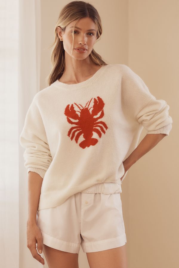 Slide View: 1: Sundry Graphic Crew-Neck Sweatshirt