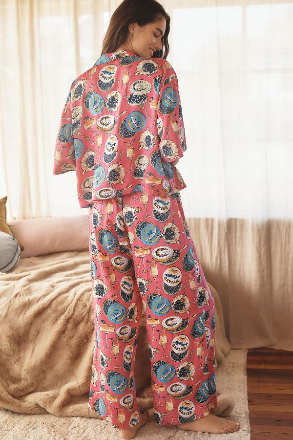 Slide View: 3: Printfresh Champagne & Caviar Pajama Set