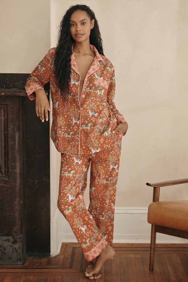 Slide View: 3: Printfresh Copper Show Pony Pajama Set