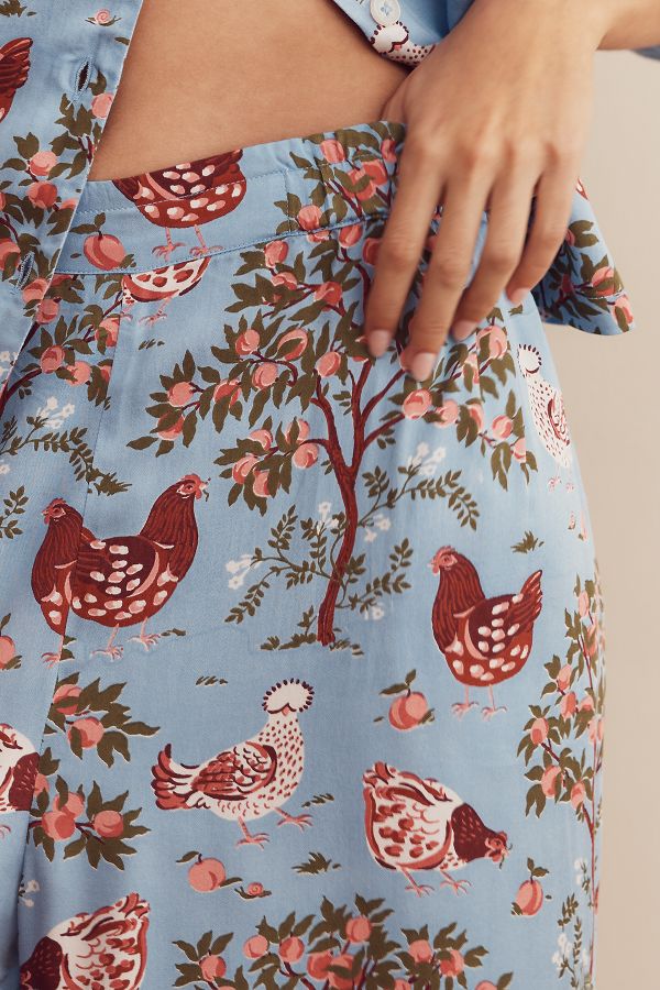 Slide View: 3: Printfresh Hen House Pajama Set