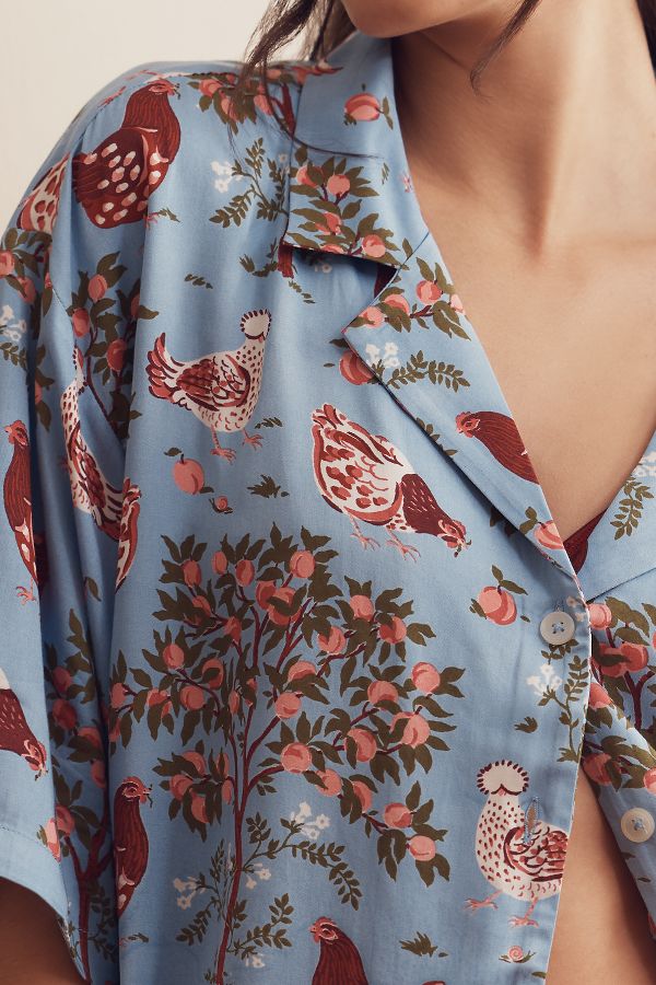 Slide View: 5: Printfresh Hen House Pajama Set