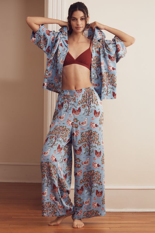 Slide View: 1: Printfresh Hen House Pajama Set