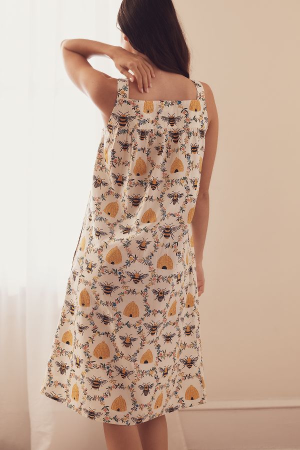 Slide View: 3: Printfresh Sweet Bee Sleeveless Sleep Dress