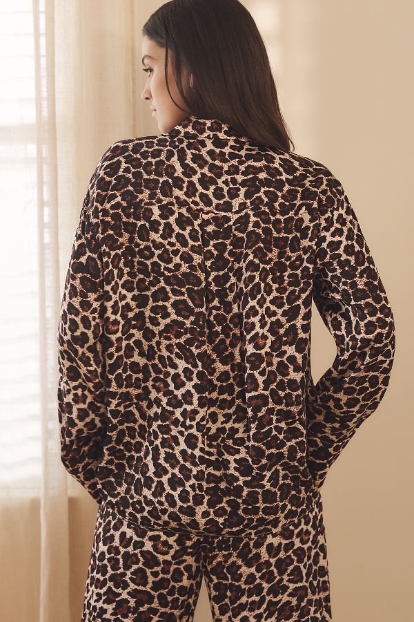 Slide View: 3: By Anthropologie Oversized Button-Front Pyjama Shirt