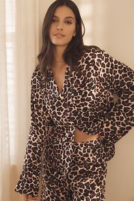 Slide View: 1: By Anthropologie Oversized Button-Front Pyjama Shirt