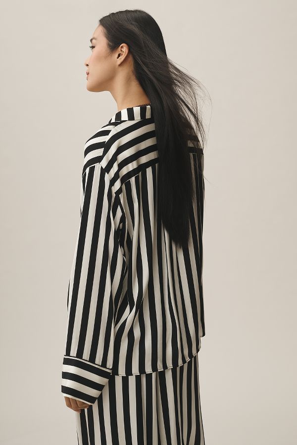 Vista de diapositivas: 3: By Anthropologie Oversized Button-Front Pyjama Shirt