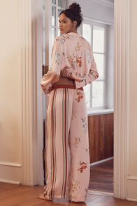 Slide View: 2: By Anthropologie Silky Pajama Pants