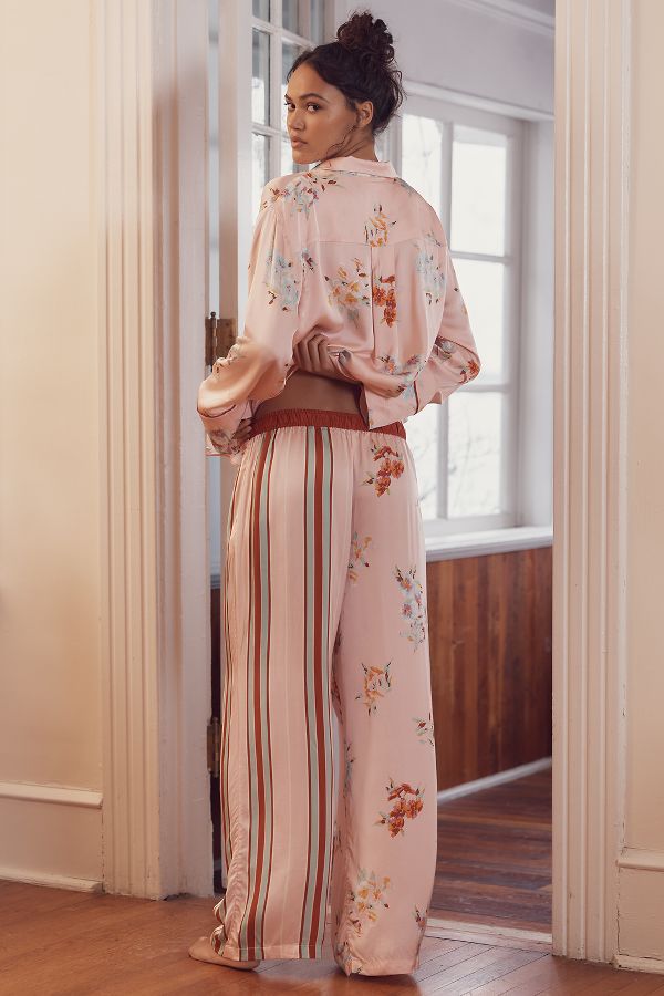 Slide View: 2: By Anthropologie Silky Pajama Pants