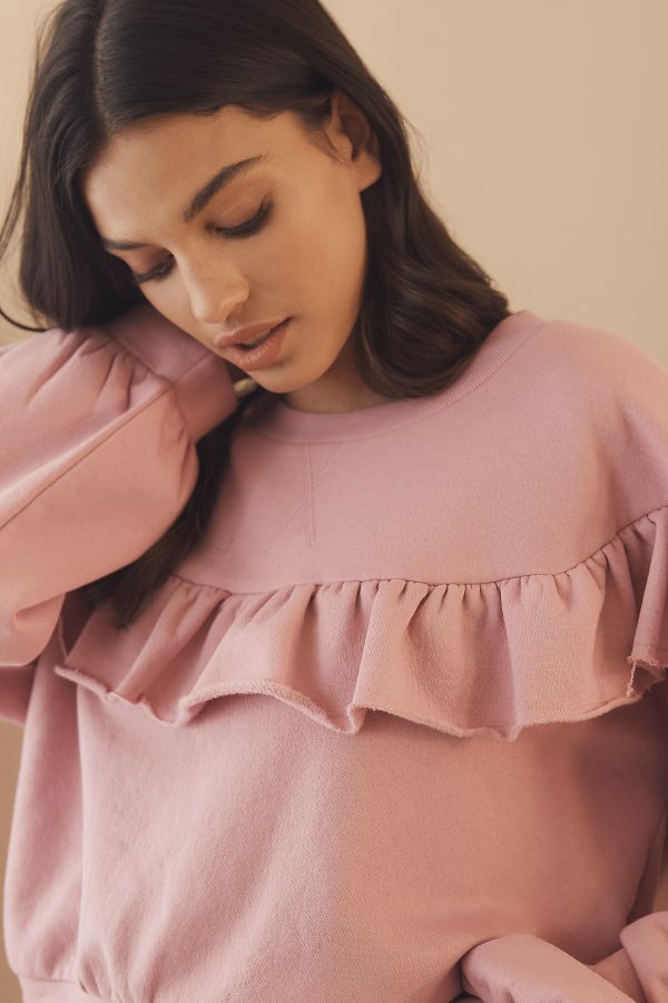 Vista de diapositivas: 3: Por Anthropologie Sudadera con Volantes