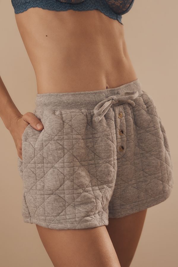 Slide View: 2: By Anthropologie Quilted Shorts