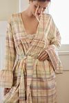 Thumbnail View 2: By Anthropologie Ruffled-Long-Sleeve Flannel Robe