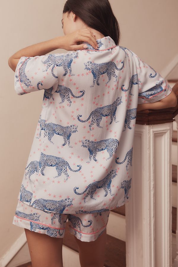 Slide View: 2: Katie Kime Cosmic Cheetah Pajama Set