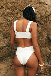 Slide View: 5: LSPACE Bardot High-Waisted Bikini Bottoms