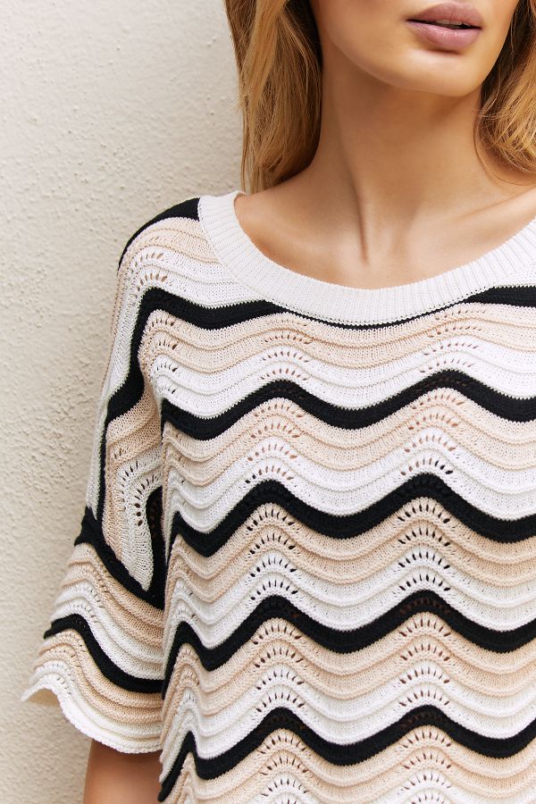 Slide View: 3: LSPACE Make Waves Crochet Top