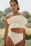 Thumbnail View 4: By Anthropologie Mari Ruffle Bandeau Bikini Top