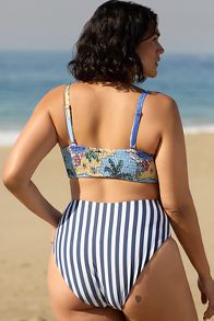 Slide View: 6: Celandine High-Waisted Bikini Bottoms