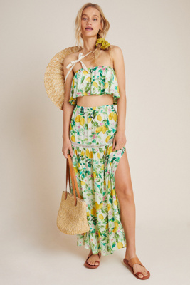 maxi swim skirt