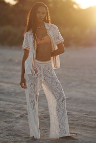 Slide View: 3: Maaji Crochet Buttondown Top