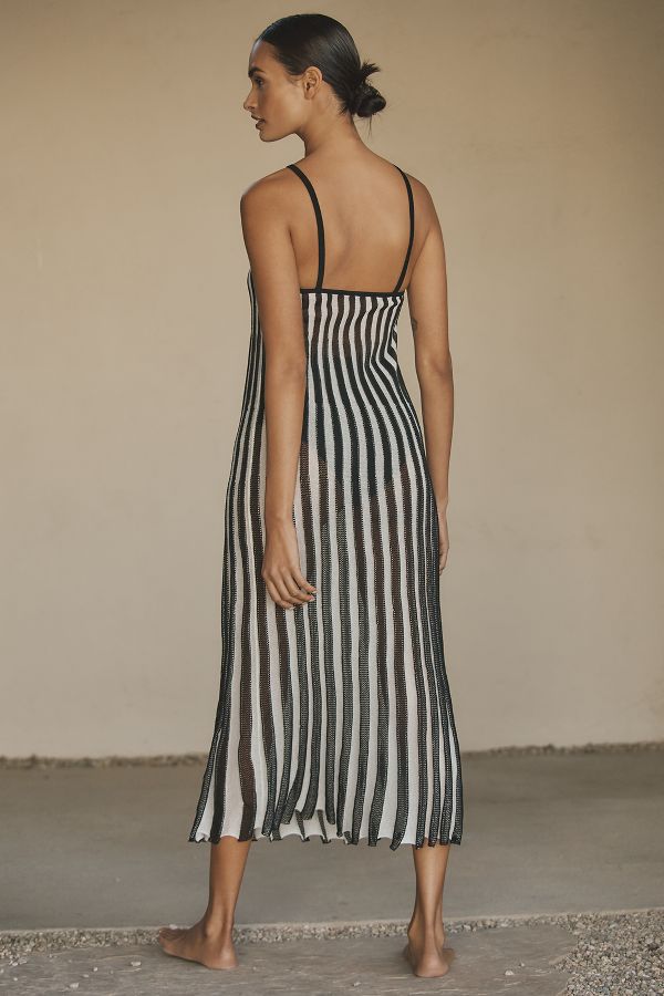 Slide View: 2: Solid & Striped The Kayle Sleeveless Midi Dress