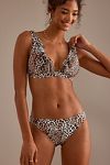 Visualizzazione miniature 2: Top Bikini Sea Level Congo Frill Stampa Leopardata