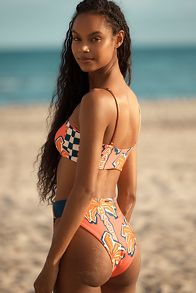 Slide View: 2: Maaji Racing Palms Jaslynn Classic Bralette Bikini Top