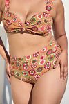 Thumbnail View 2: Montce Mazzy Plus Floral Full Coverage High-Rise Bikini Bottoms