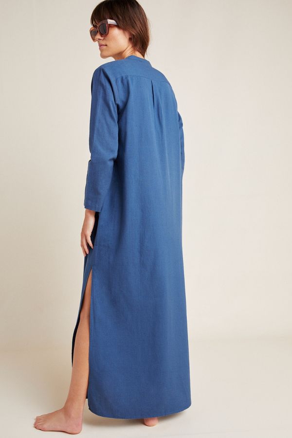 Sandy Sheer Linen Cover-Up Dress | Anthropologie