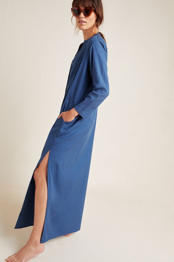 Sandy Sheer Linen Cover-Up Dress | Anthropologie