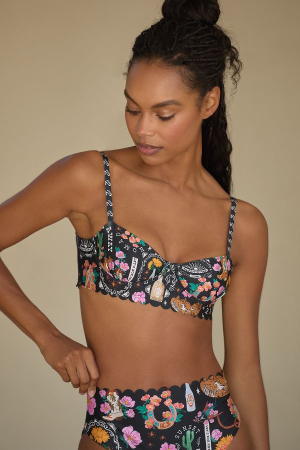 Slide View: 1: Agua Bendita Lauren Bikini Top