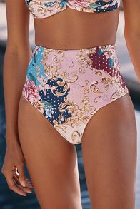 Slide View: 2: Agua Bendita Alicia High-Waisted Bikini Bottoms