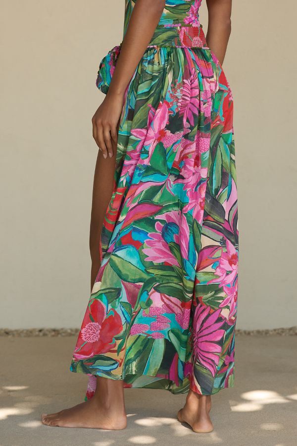 Slide View: 3: Farm Rio Jardin De Reve Midi Skirt