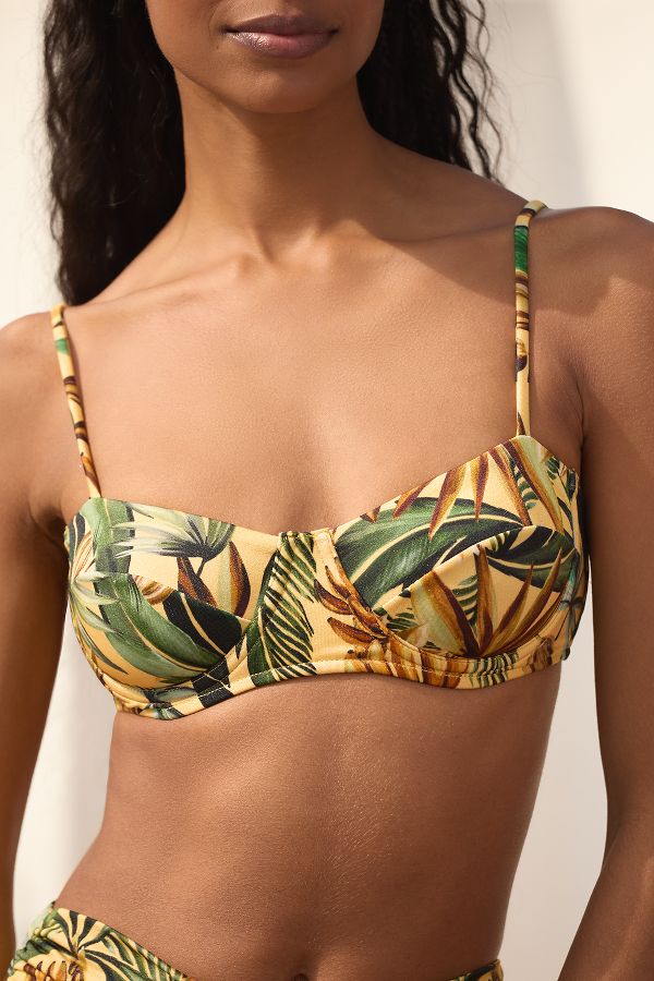 Slide View: 3: Farm Rio Bananart Underwire Bikini Top