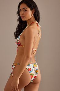 Vista diapositiva: 2: Damson Madder Fruit Tie Bikini Bottoms